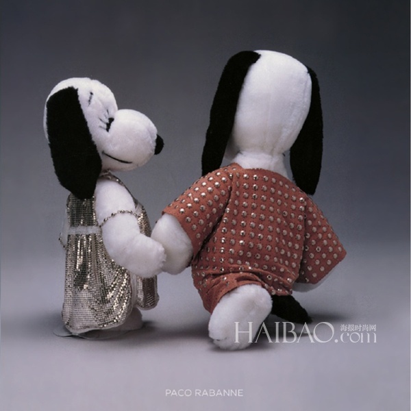 1980年代帕高 (Paco Rabanne) 设计的史努比时装玩偶
