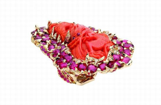 Dior高级珠宝红珊瑚戒指