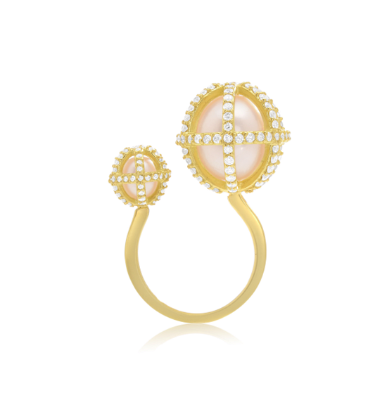 Halleh Jewelry 假日系列黄金球形特别款戒指