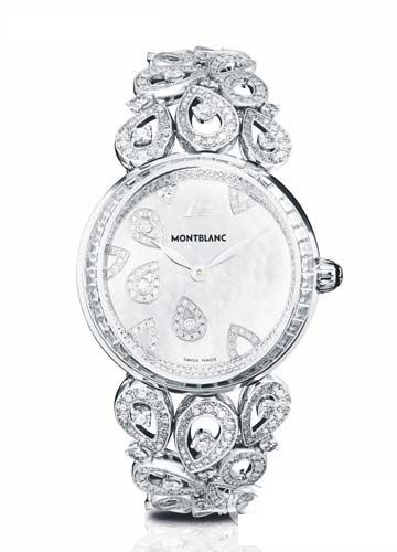 Montblanc格蕾丝王妃系列 Pétales de Rose白金珠宝表