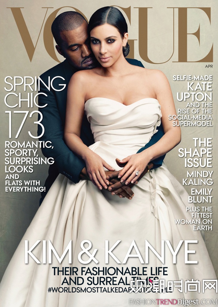 Kim Kardashian & Kanye WestǡVOGUE20144¿ͼƬ