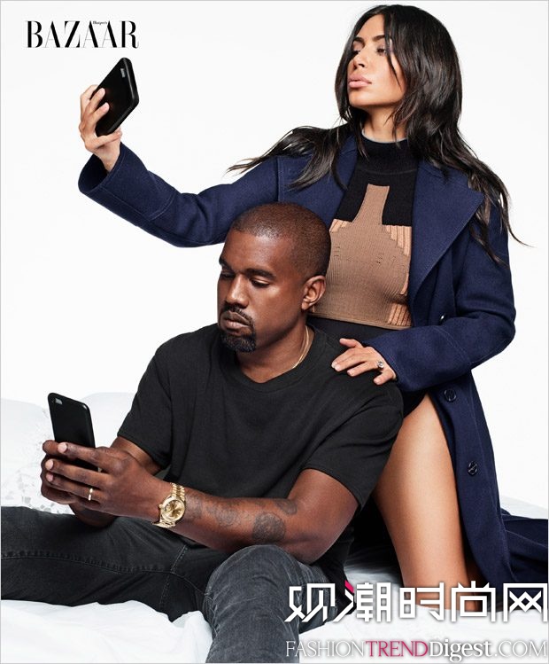 Kim & Kanye桶Harpers Bazaar20169¿־ͼƬ