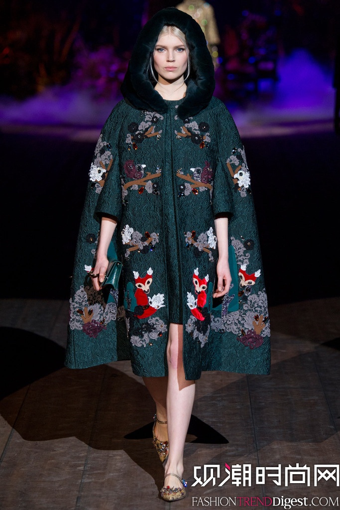 Dolce & Gabbana 2014秋冬米兰时装周女装秀场高清图片
