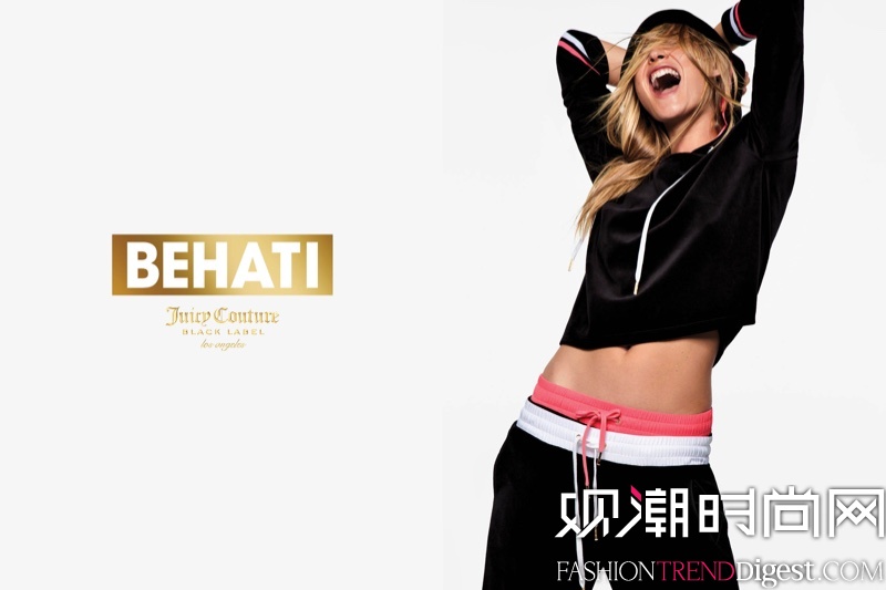 Behati x Juicy Couture Black Label 2016合作系列广告高清图片