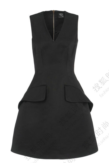 McQ V-Neck Front Pocket Dress