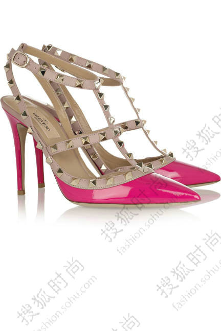 Valentino Rockstud Patent-Leather Pumps