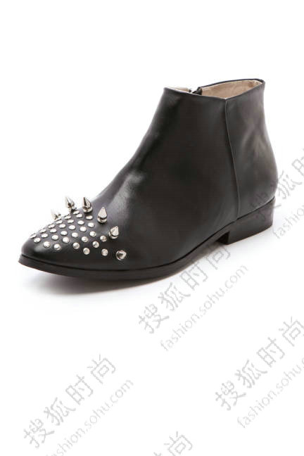 Messeca New York Studded Cap Toe Booties