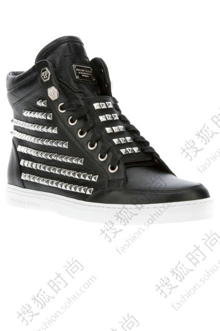 Philipp Plein Studded Lace-up Sneakers