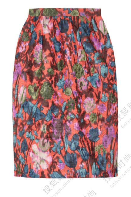 J.Crew Collection Flame Floral-Print Jacquard Skirt, 