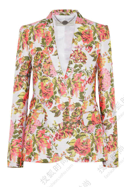 Stella McCartney Neon Floral Jacquard Jacket