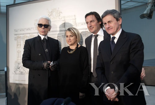 ʦKarl Lagerfeld,ʦSilvia Venturini Fendi,ƷCEO Pietro Beccari,гGianni Alemanno