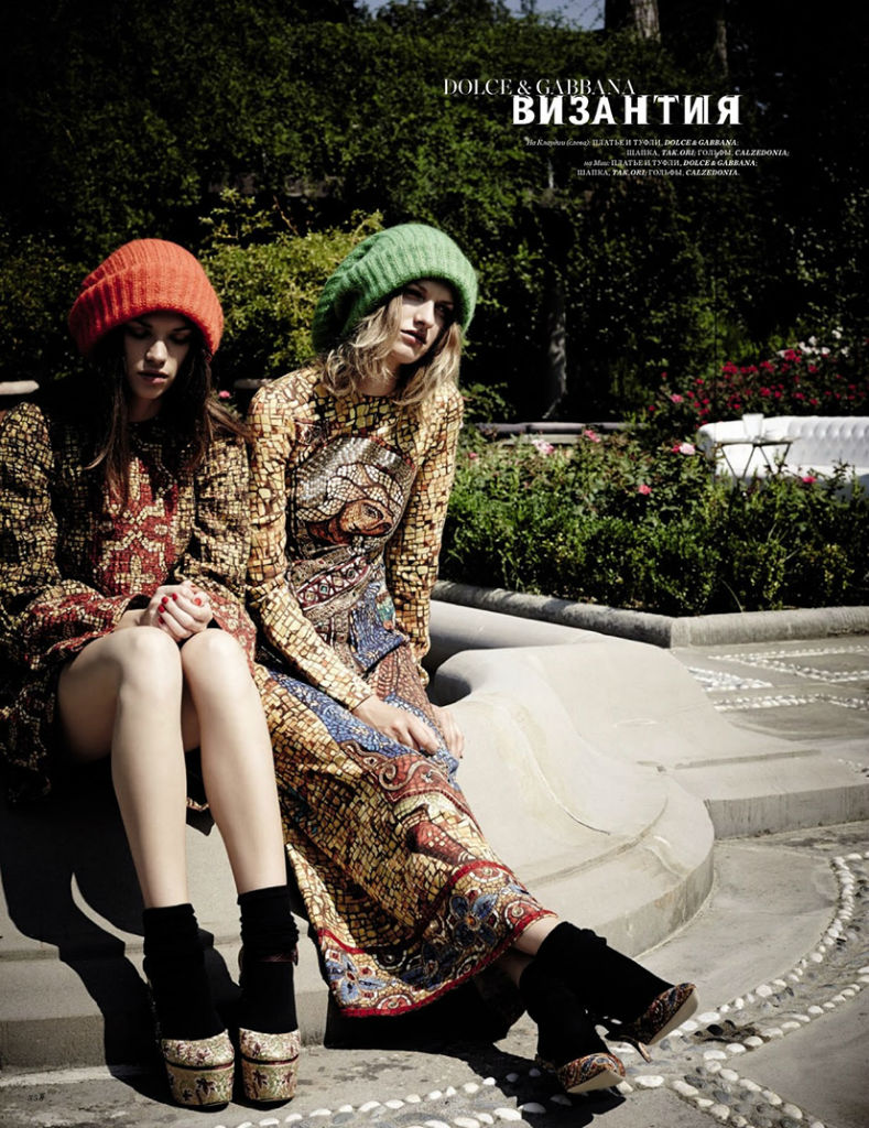 Mia Temirova & Claudia Anticevic϶桶HARPERS BAZAAR20139¿ͼƬ