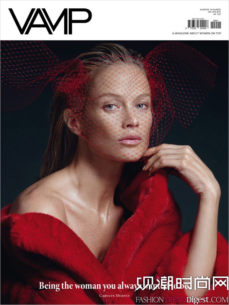 carolyn murphy 拍摄vamp杂志大片