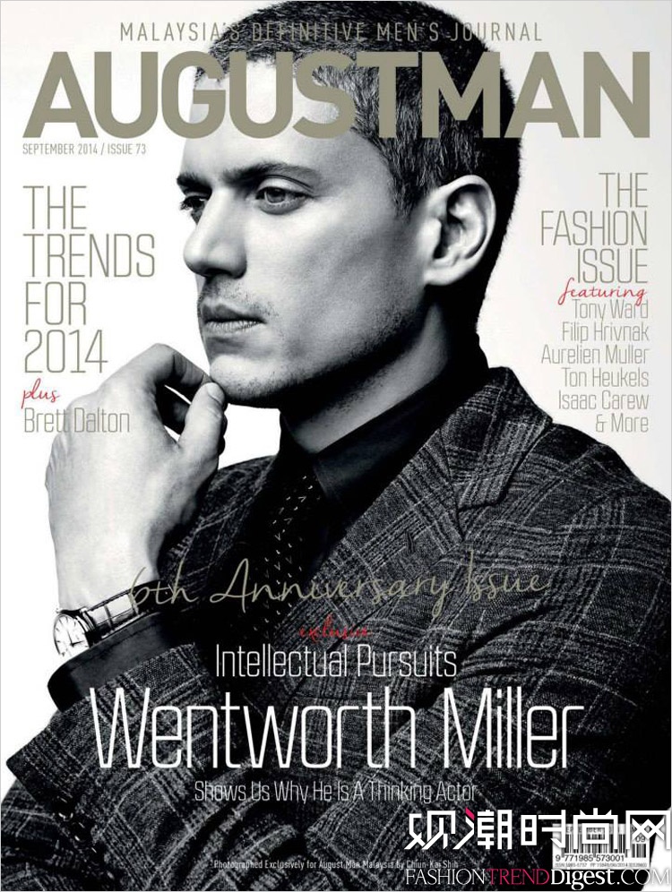 ˧ Wentworth MillerԸгAugust Man2014¿ͼƬ