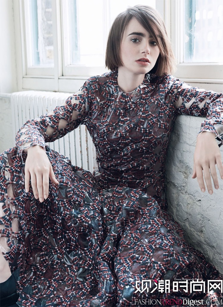 Lily CollinsӢ桶Marie Claire201410ºŷͼƬ