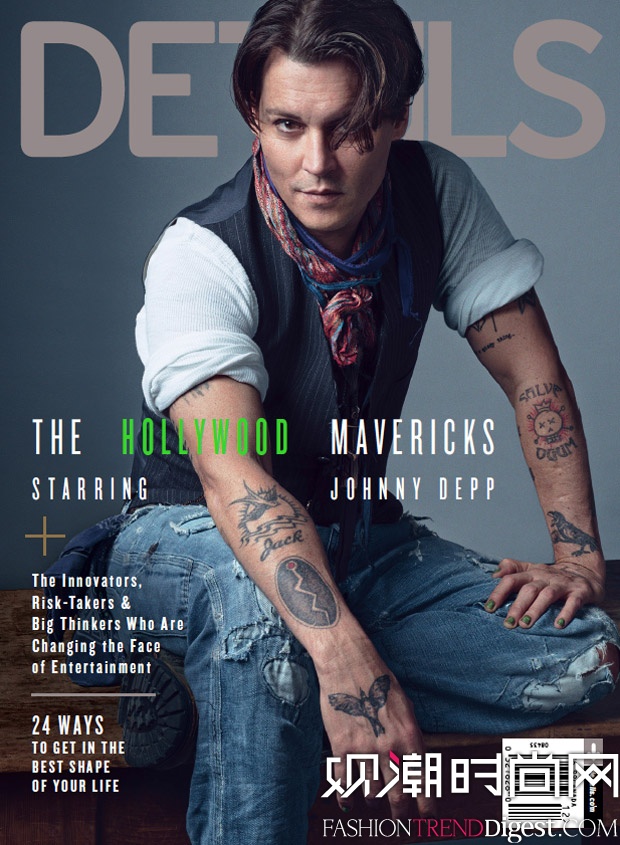 Johnny Depp登上《Details》杂志封面高清图片