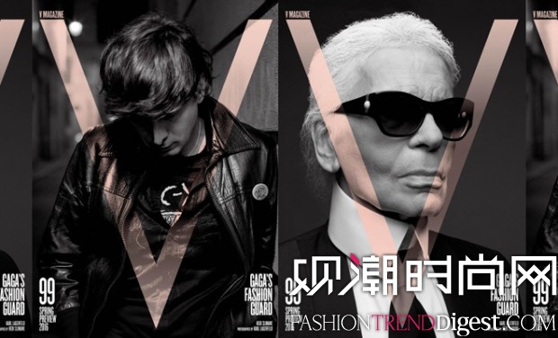 Hedi SlimaneЯKarl LagerfeldϡV MAGAZINE־ͼƬ