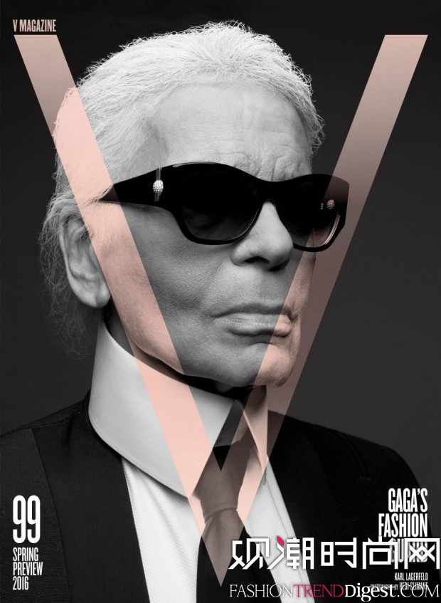 Hedi SlimaneЯKarl LagerfeldϡV MAGAZINE־ͼƬ