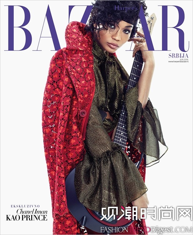 Chanel Imanάǰ桶Harpers Bazaar20166־ͼƬ