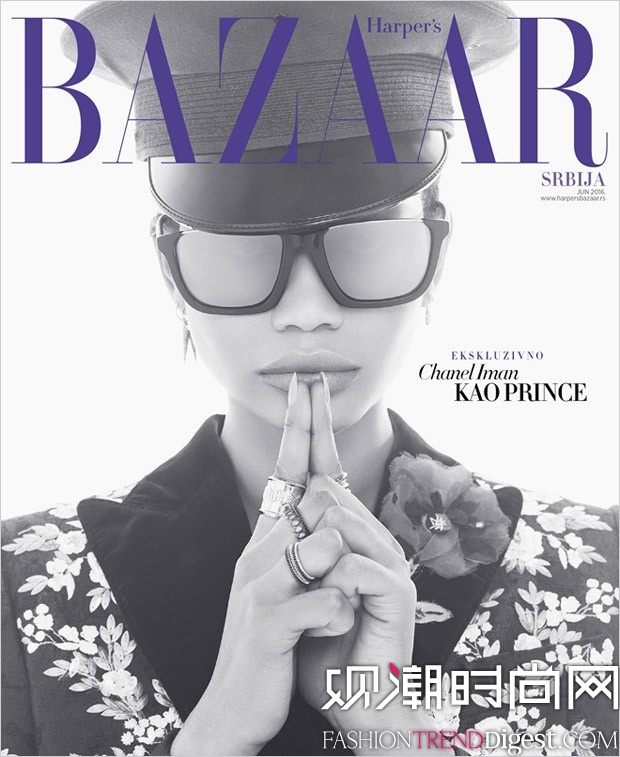 Chanel Imanάǰ桶Harpers Bazaar20166־ͼƬ