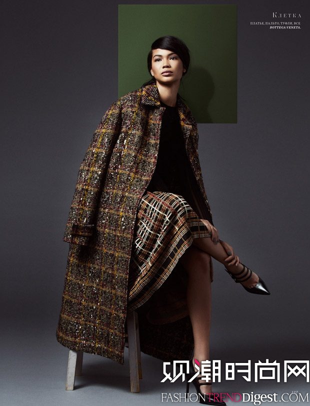 chanel iman 为《harper"s bazaar》哈萨克斯坦版演绎