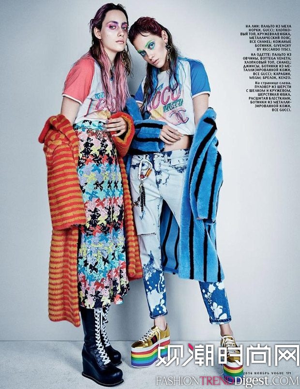 Lia & Odette Pavlova϶˹桶Vogue201611־ҳͼƬ