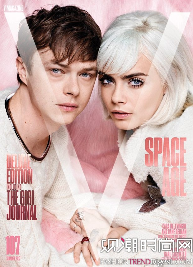 Cara DelevingneЯDane DeHaan ϡV Magazine2017괺Ŀ־ͼƬ