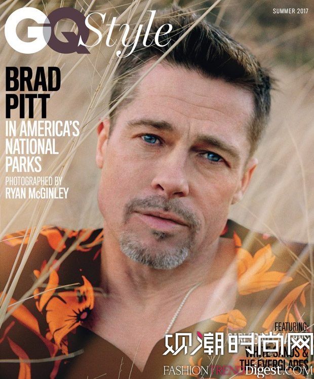 brad pitt演绎《gq style》2017年春夏刊杂志封面