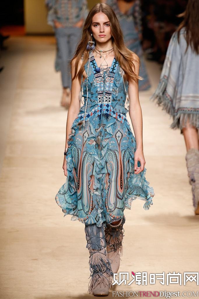 etro 2015春夏米兰时装周秀场高清图片