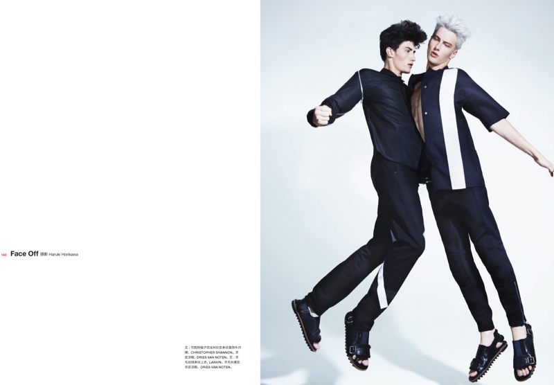 JESTER WHITE & BENJAMIN JARVIS DUELй桶NUMERO HOMME 20139¿ͼƬ