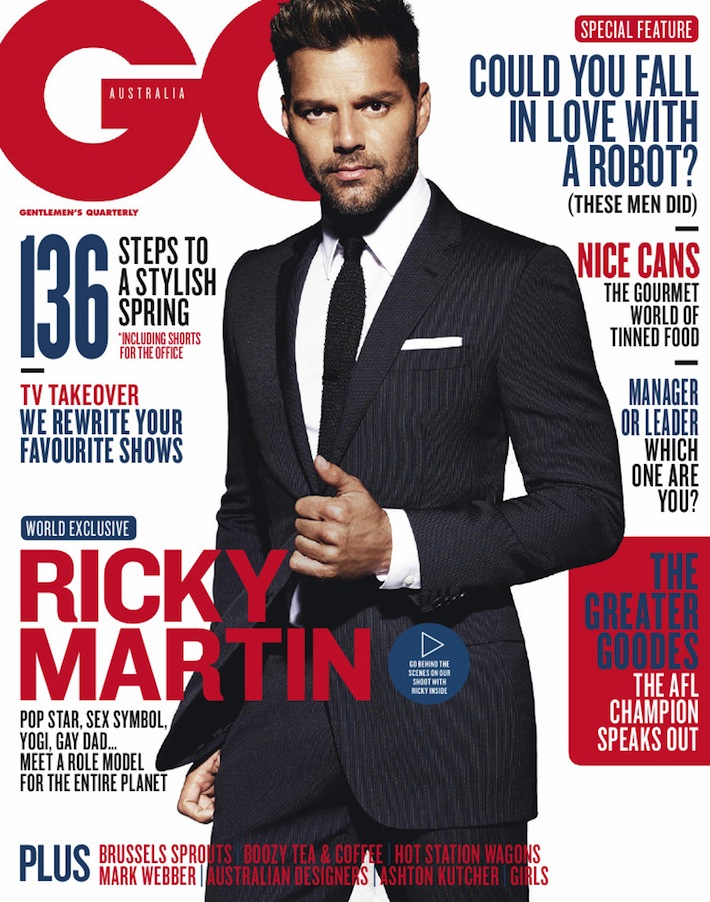 RICKY MARTIN ϰĴǰ桶GQ20139/10¿ͼƬ