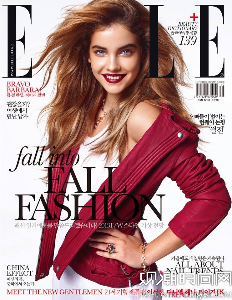 barbara palvin登上韩国版《elle》杂志十月刊封面