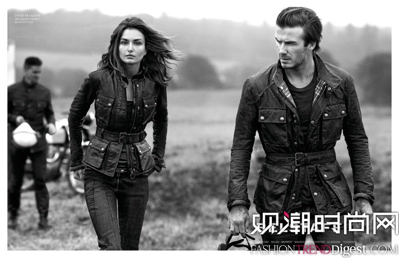 Andreea Diaconu & David Beckham [ Belstaff 2014ďVDƬ