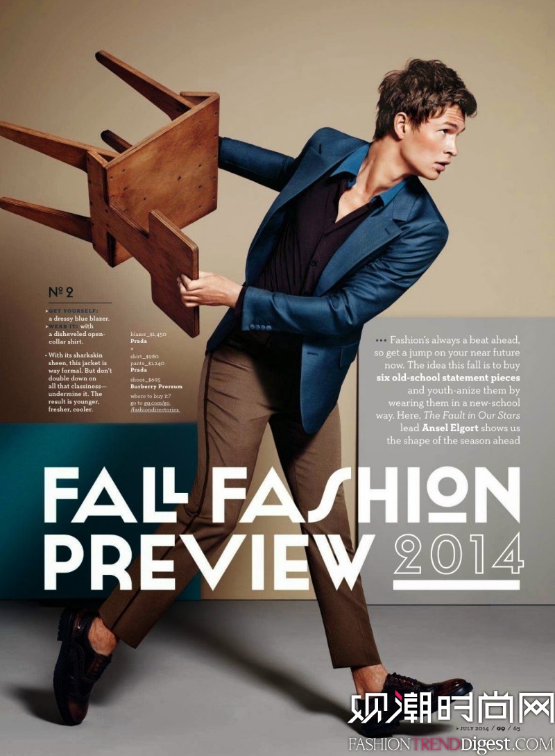 Ansel Elgort桶GQ2014¿ͼƬ