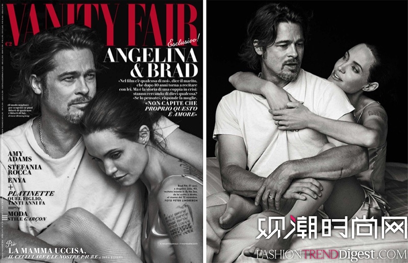 Angelina JolieBrad Pitt pose ΪVanity Fair־ƬϵиͼƬ