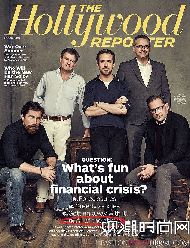 Christian BaleRyan GoslingSteve CarellϡThe Hollywood Reporter־漰ƬͼƬ