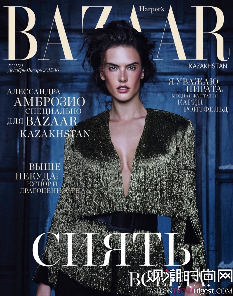 Alessandra Ambrosio˹̹桶Harpers Bazaar201512·ݷ漰ҳƬͼƬ