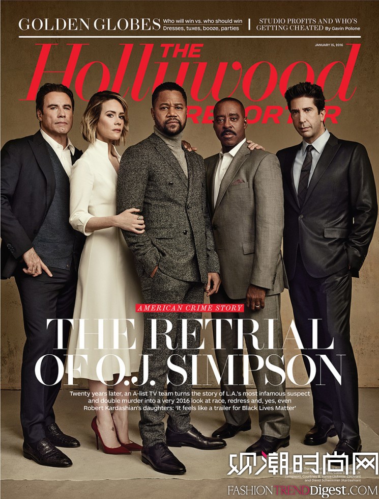 john travolta, sarah paulson等人登上《the hollywood reporter》