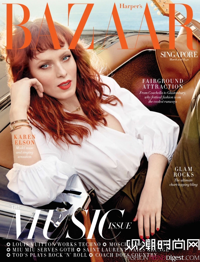 Karen Elson¼°桶Harpers Bazaar20163־漰ҳͼƬ