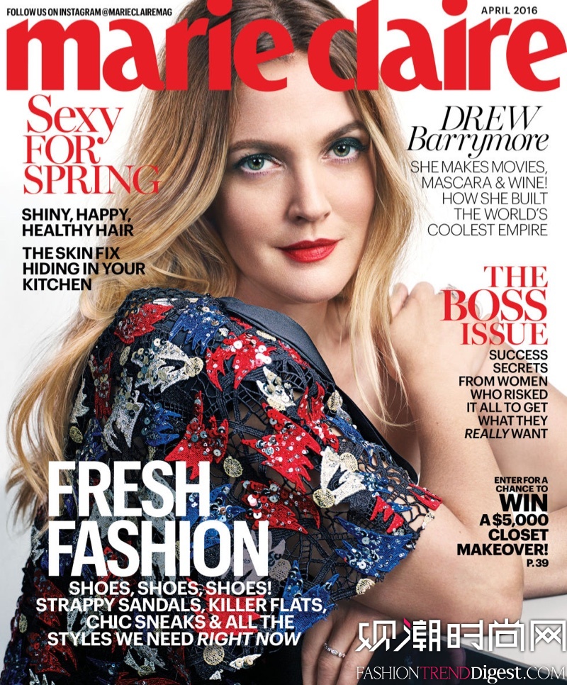 Drew Barrymore桶Marie Claire20164־ͼƬ