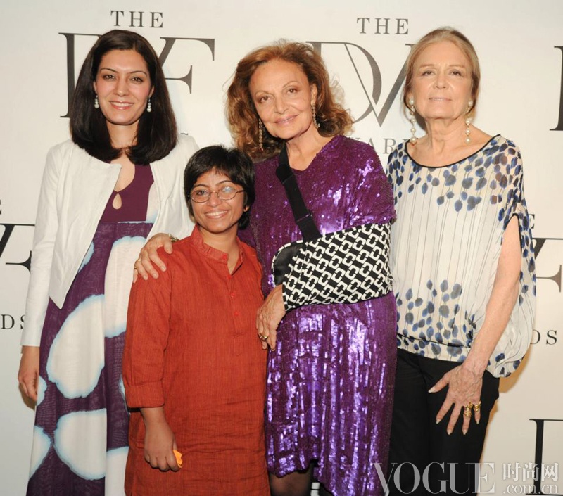 Andeisha Farid, Sunitha Krishnan, Diane von Furstenberg, Gloria Steinem