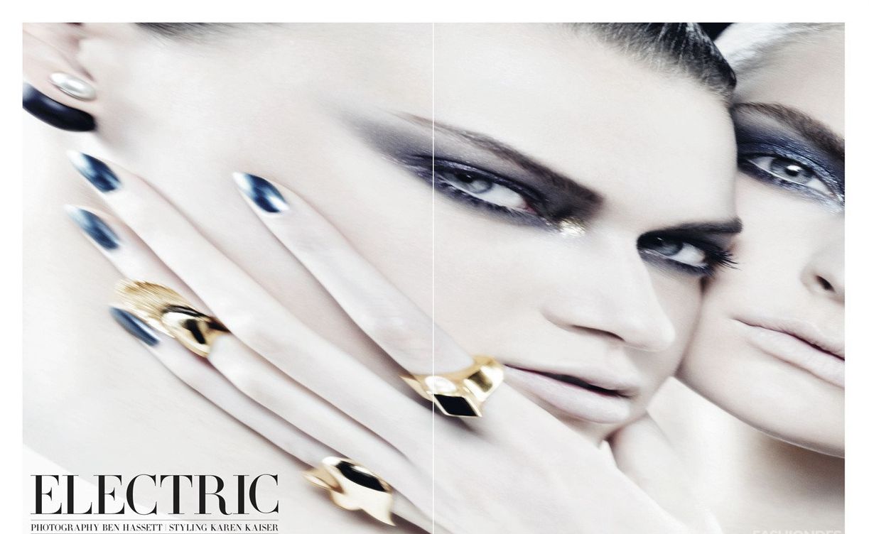 Tess Hellfeuer 、 Gertrud Hegelund共同演绎《Dior Magazine》最新大片“Electric”