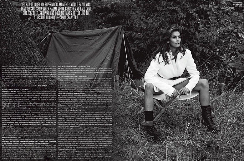 Cindy Crawford & Clement Chabernaud演绎V Magazine 86大片