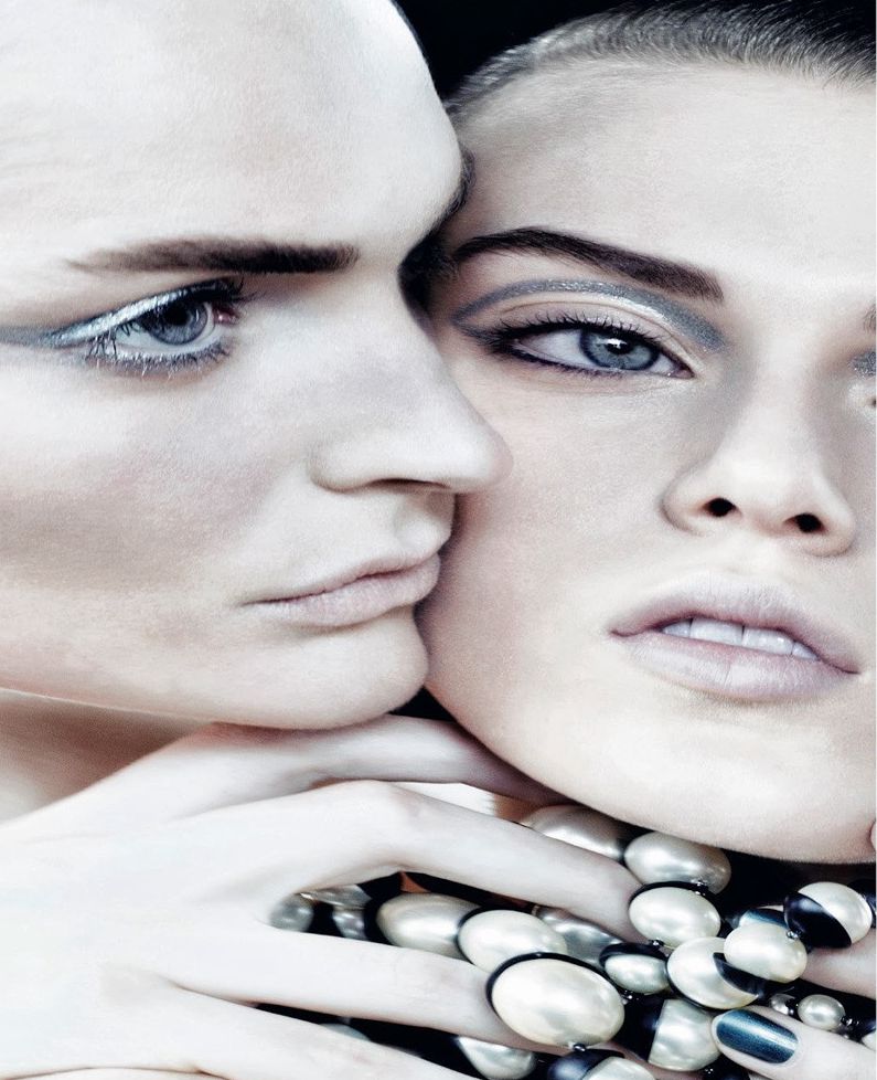 Tess Hellfeuer 、 Gertrud Hegelund共同演绎《Dior Magazine》最新大片“Electric”