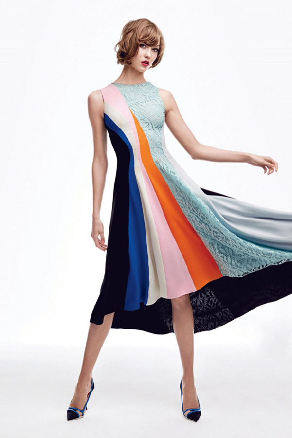 Karlie Kloss演绎日本版《Elle》2014年1月号时尚大片