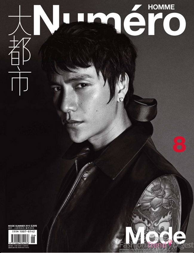 陈坤登上中国版《Numero Homme》2013夏季男刊封面