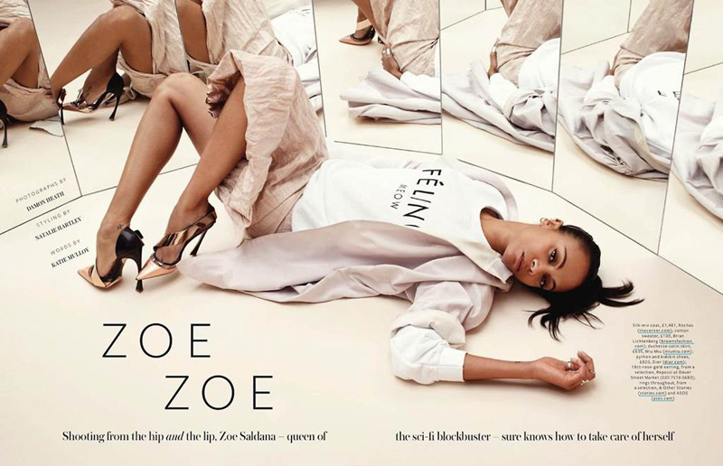 Zoe SaldanaӢ桶InStyle20136ºŸͼƬ