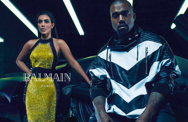 Kanye WestKim KardashianΪBalmain 2015װϵйͼƬ