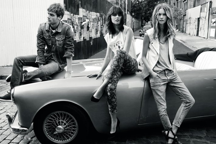 Behati Prinsloo代言Pepe Jeans London2014春夏系列广告