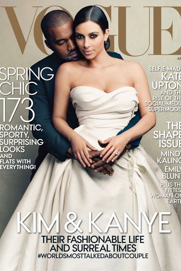 Kim Kardashian & Kanye WestǡVOGUE20144¿